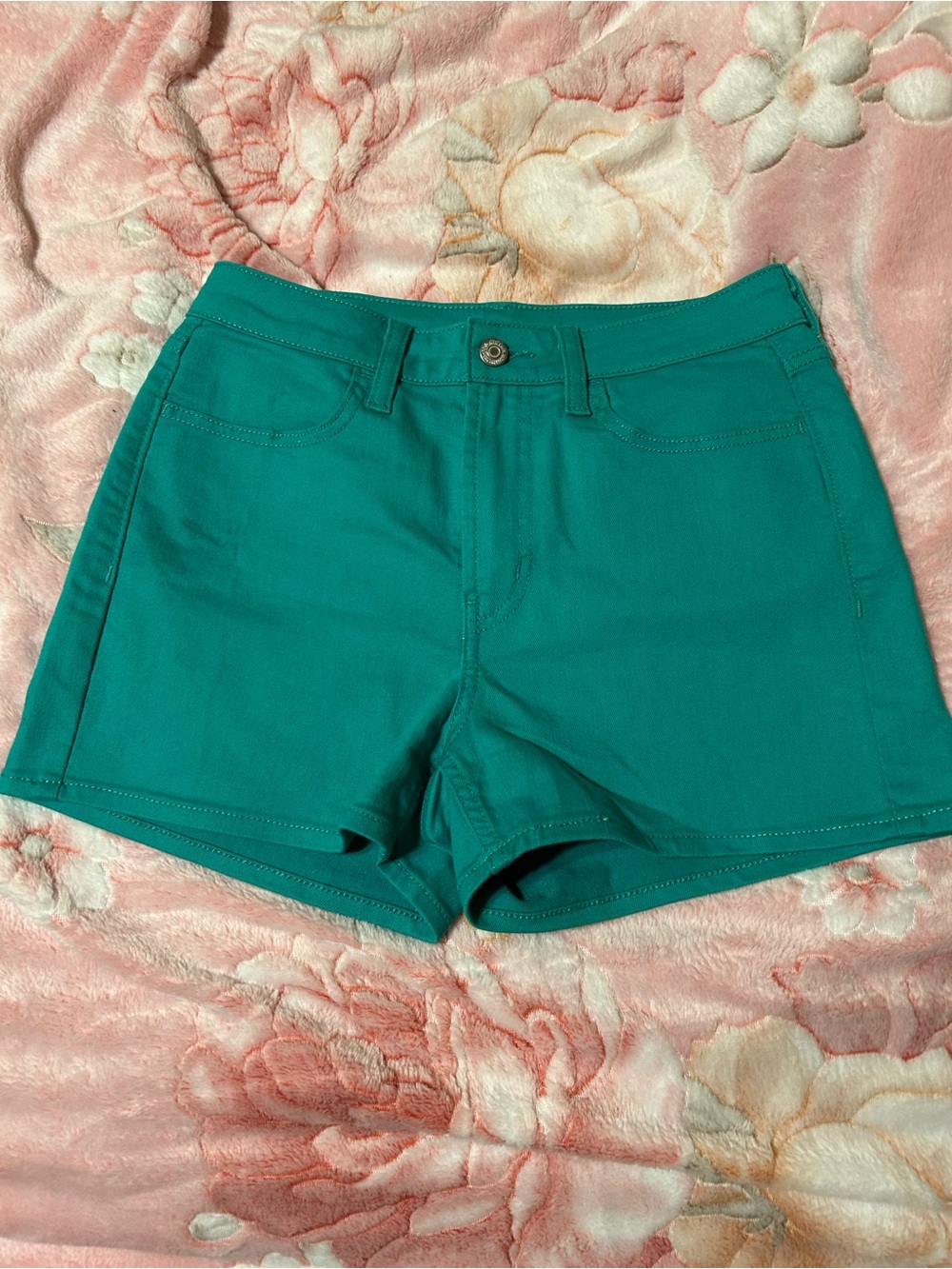 Old Navy woman’s Teal Jean shorts